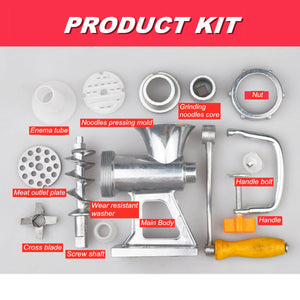 Homifye Manual Aluminium Meat Mincer Grinder