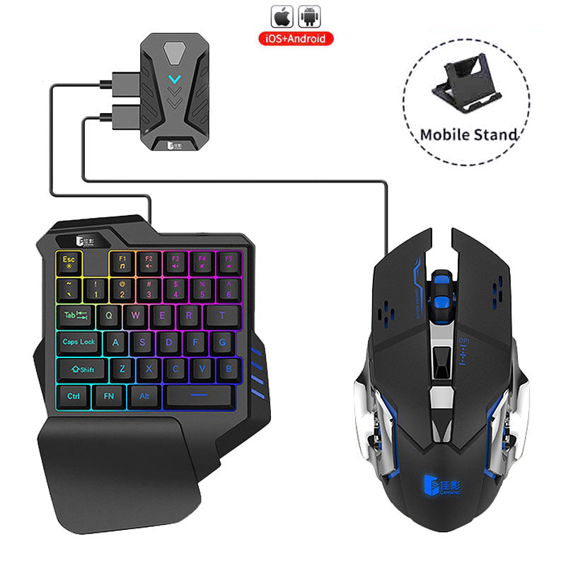 5-in-1 Combo Gaming Wireless Bluetooth Keyboard and Mouse