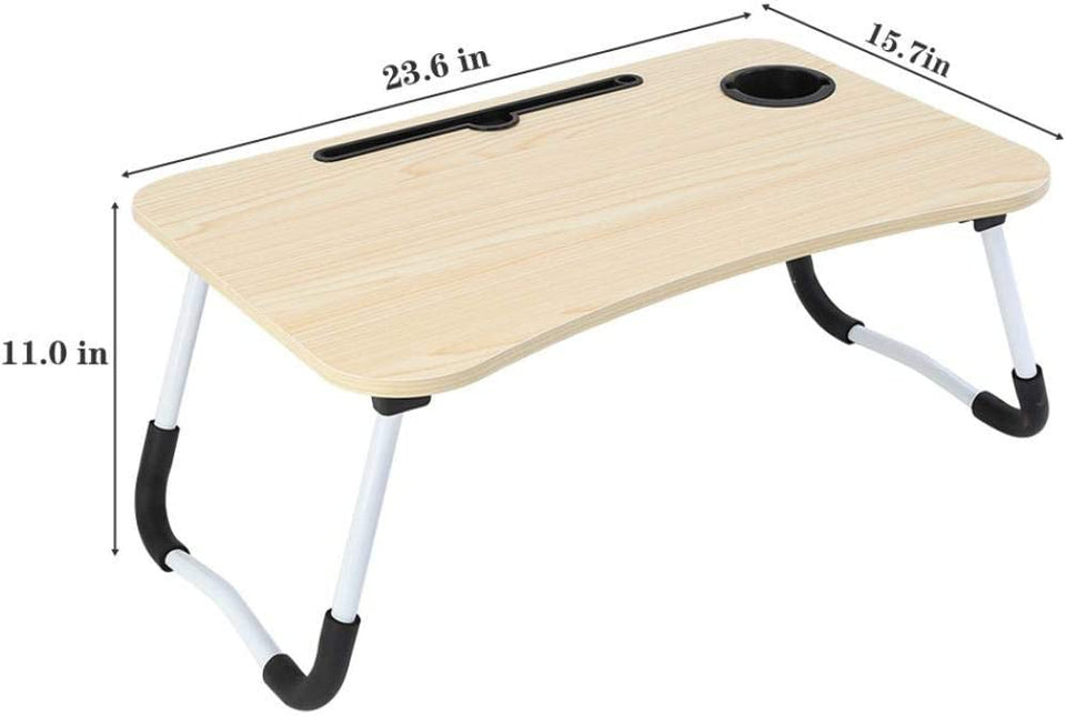 Homifye Foldable Wooden Laptop Table