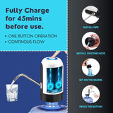 Homifye Portable Automatic Rechargeable USB Water Dispenser Pump