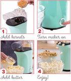 Homifye Hot Air Popcorn Popper Maker