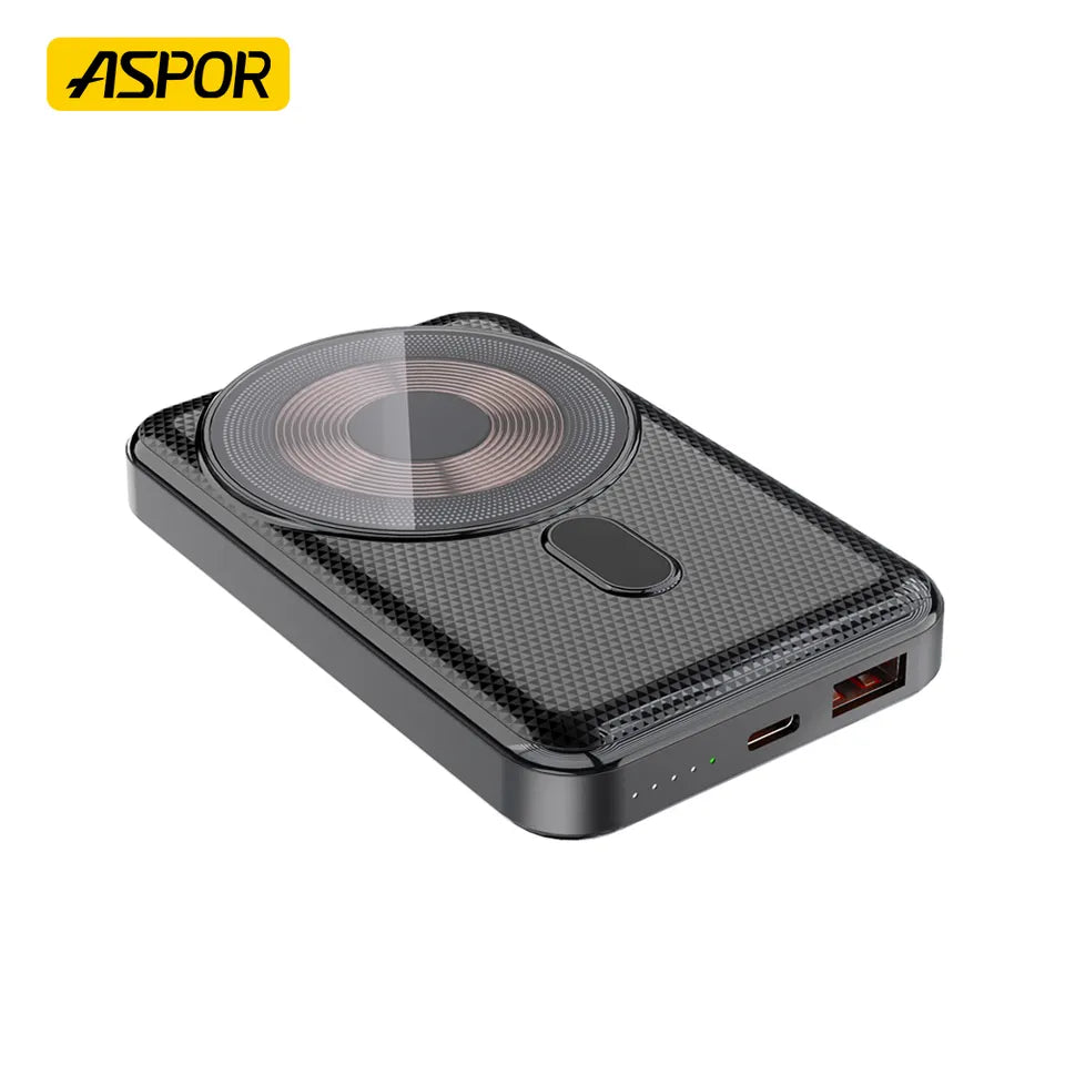 ASPOR 22.5W 10,000 mAh Wireless & Fast Power Bank