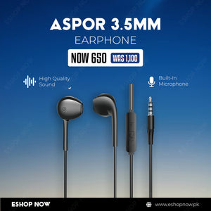 Aspor 3.5mm Earphone