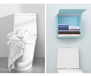 Homifye Bathroom Concealed Storage Box Foldable Wall Box