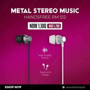 Metal Stereo Music Handsfree RM 512