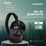 NIA Q6 BLUETOOTH WIRELESS HEADPHONE