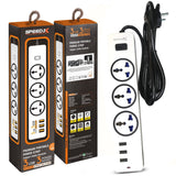 Speed-X 303pu Premium Portable Power Strip