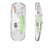 Transparent Wireless + Bluetooth Dual-Mode Rechargeable Mouse