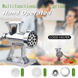 Homifye Manual Aluminium Meat Mincer Grinder