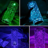 3D Crystal Diamond Led Lamp - Rechargeable