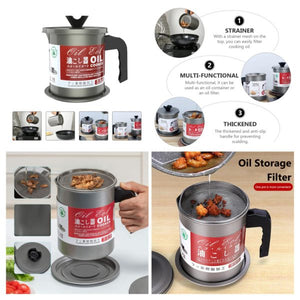 High Quality Fryer Oil Filter Pot Carbon Steel Oilcan With Stainless Steel