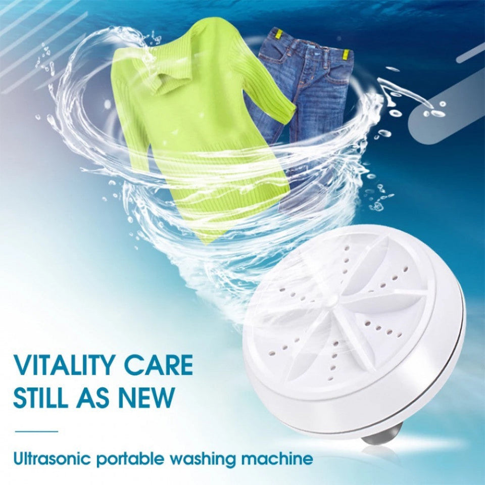 Homifye Portable USB Ultrasonic Turbine Laundry Washing Machine