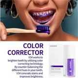 Hismile v34 Colour Corrector,Teeth Whitening Purple Toothpaste,